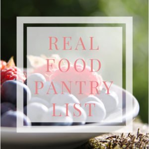 real food pantry list